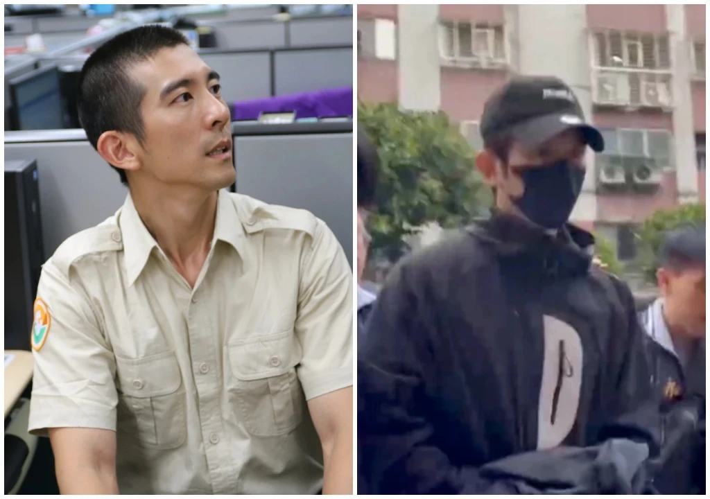 藝人修杰楷曾入伍服替代役(左,取自新北市府官網)今天遭警拘提到案(右,翻攝畫面)。
