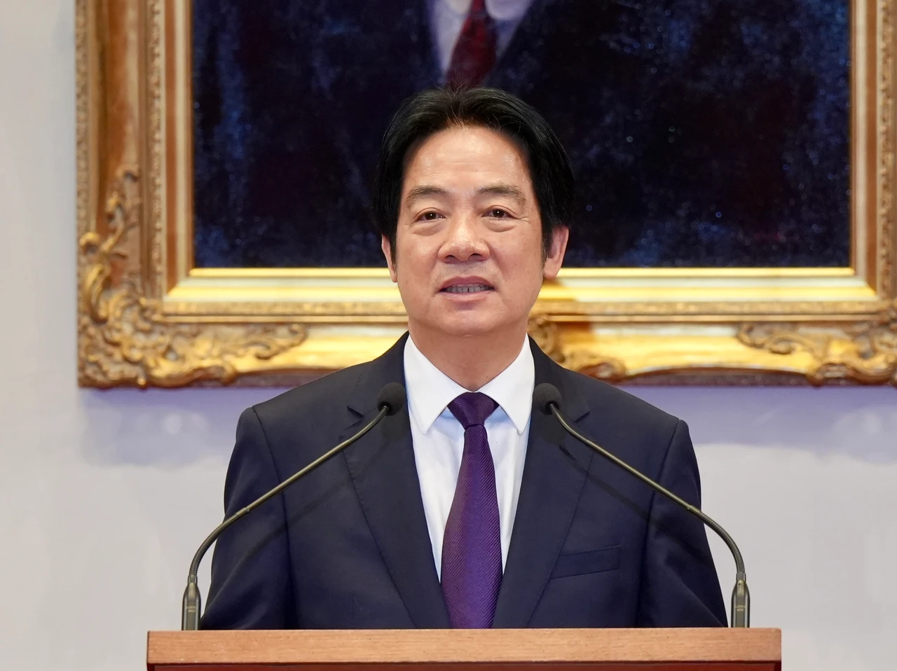 賴清德致詞。梁建裕攝