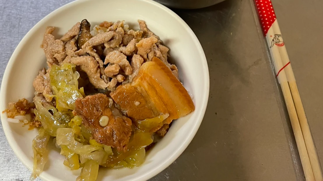非洲豬瘟衝擊,影響滷肉飯供應。讀者提供