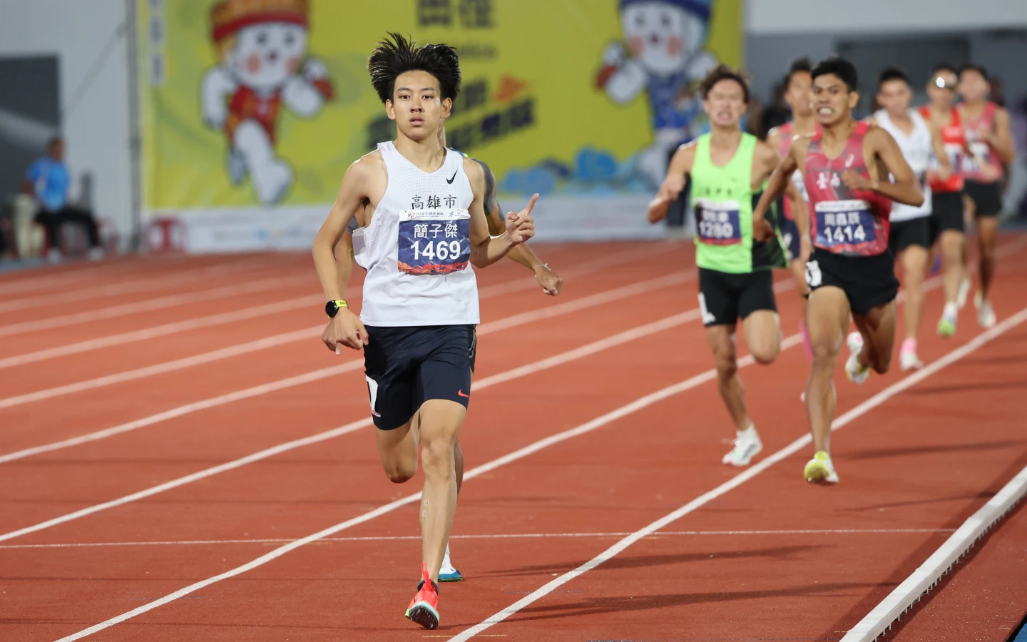 台灣田徑長跑新星簡子傑。114年全國運動會籌備處提供