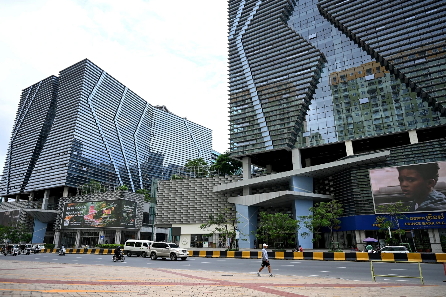 太子集團在柬埔寨首都金邊開發的太子國際廣場。法新社