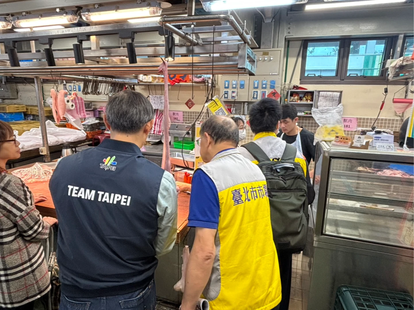 環南市場稽查結果未發現異常。北市市場處提供