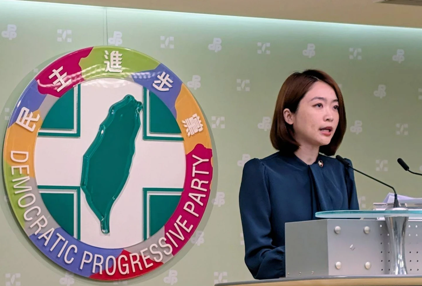 民進黨發言人韓瑩呼籲地方跟中央齊心合作,守護豬隻產業安全。施智齡攝