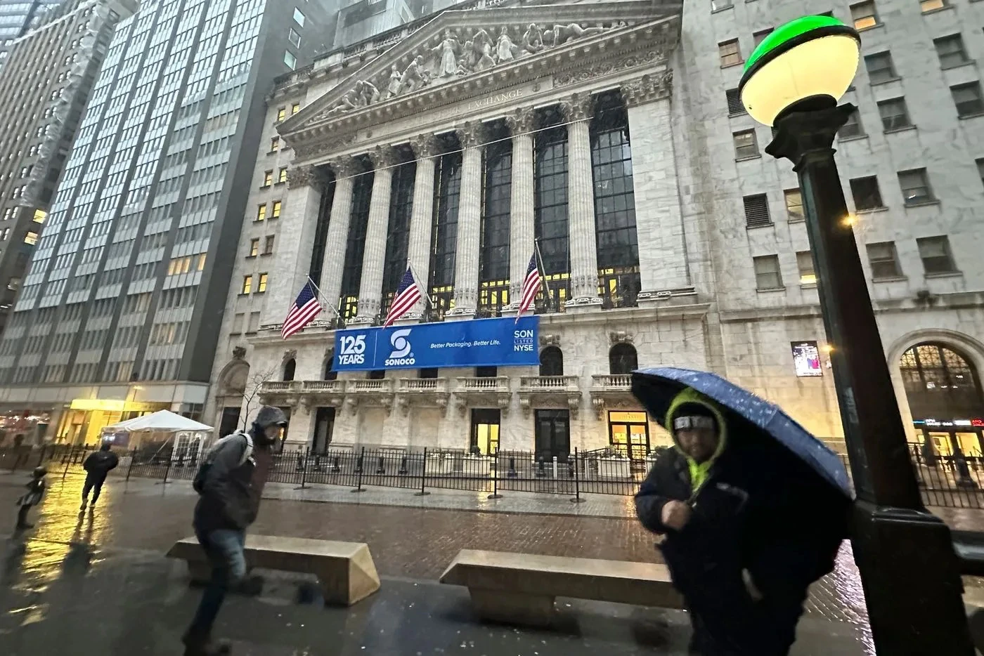 紐約證交所外觀。資料照。美聯社