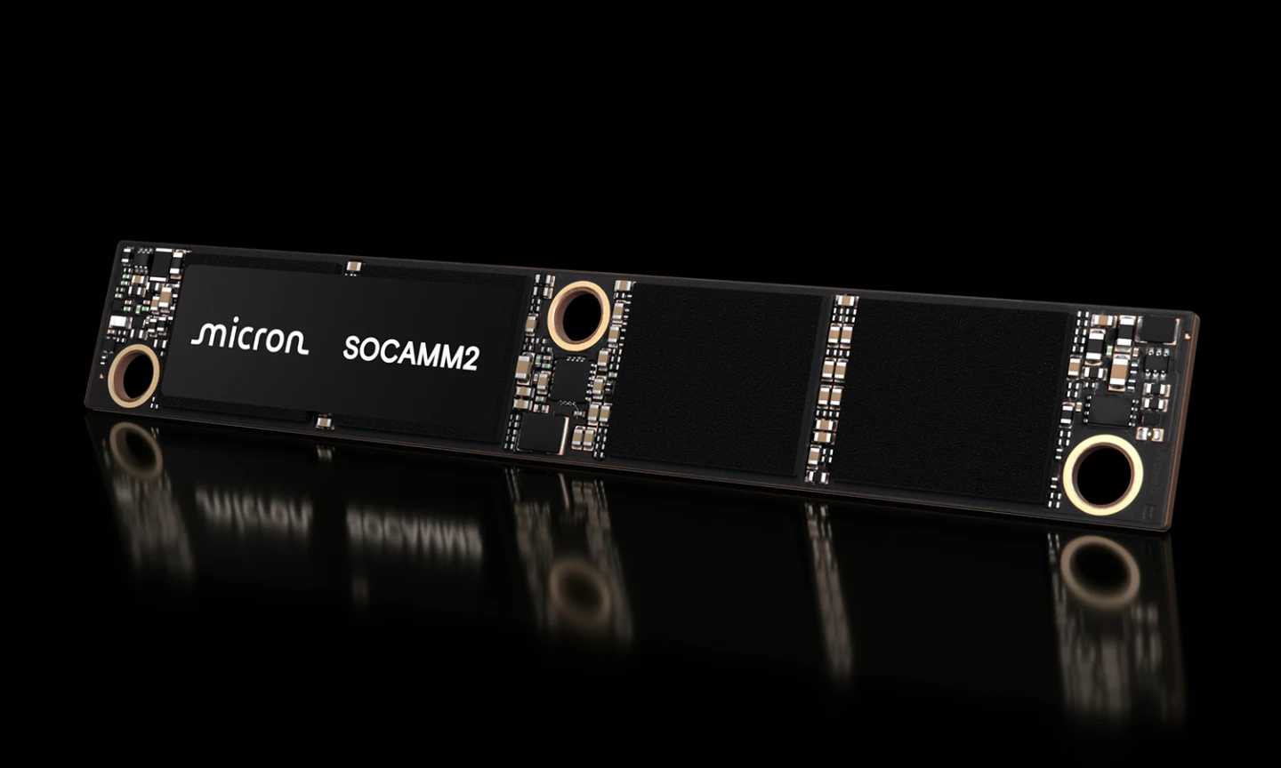美光最新產品號稱業界最高容量SOCAMM2已送樣。公司提供