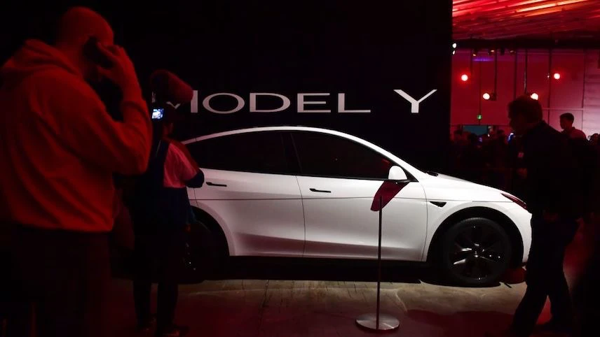 Model Y。法新社