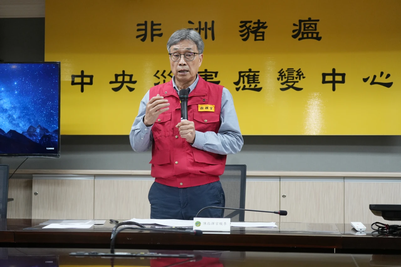 因非洲豬瘟潛伏期是15天,陳駿季坦言:「現在正進入比較緊張的階段,如果開始發病應該是這時間點會發病。」陳卓邦攝