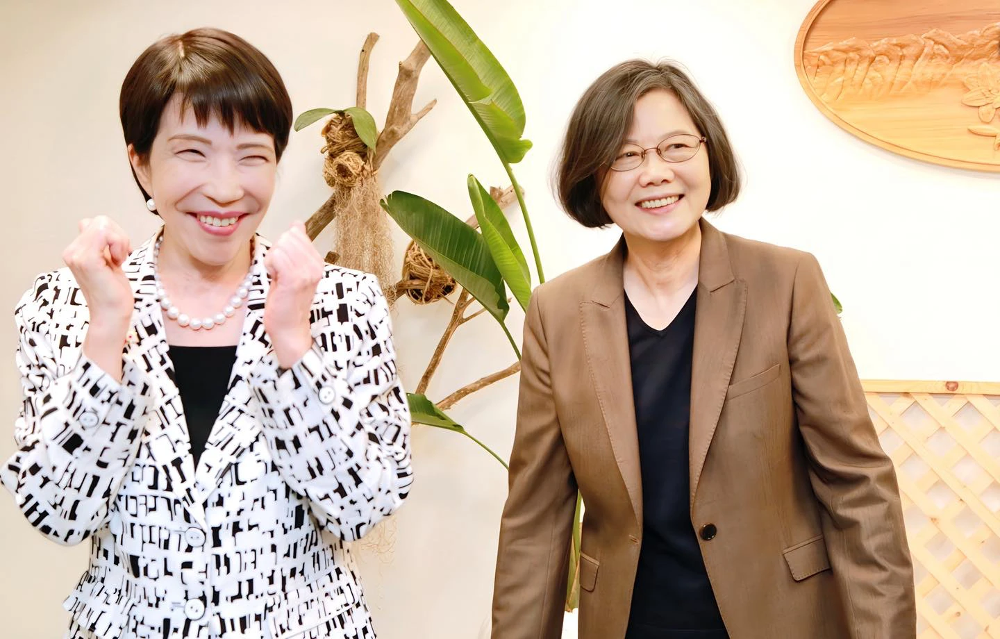 蔡英文日前祝賀高市早苗當選日本憲政史上第一位女性的首相。取自FB@蔡英文