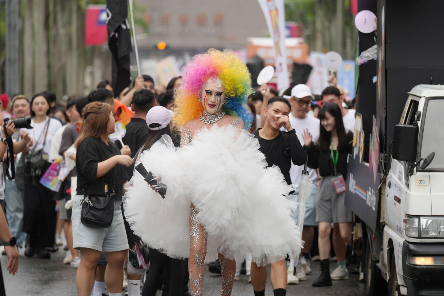 台灣同志遊行今天登場。陳卓邦攝