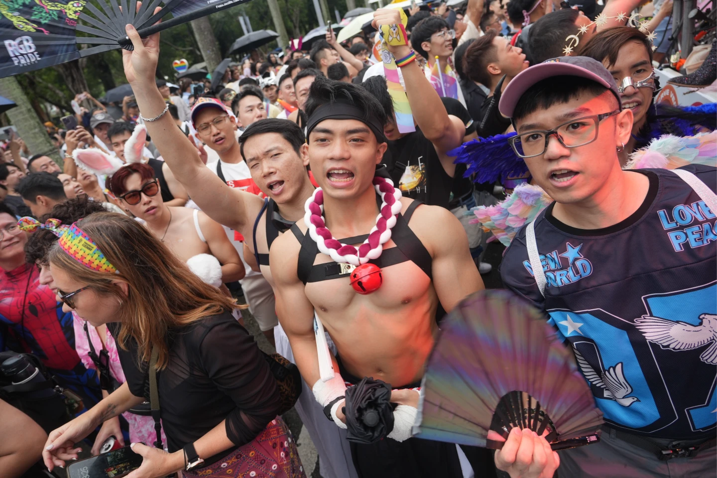 台灣同志遊行今天登場。陳卓邦攝