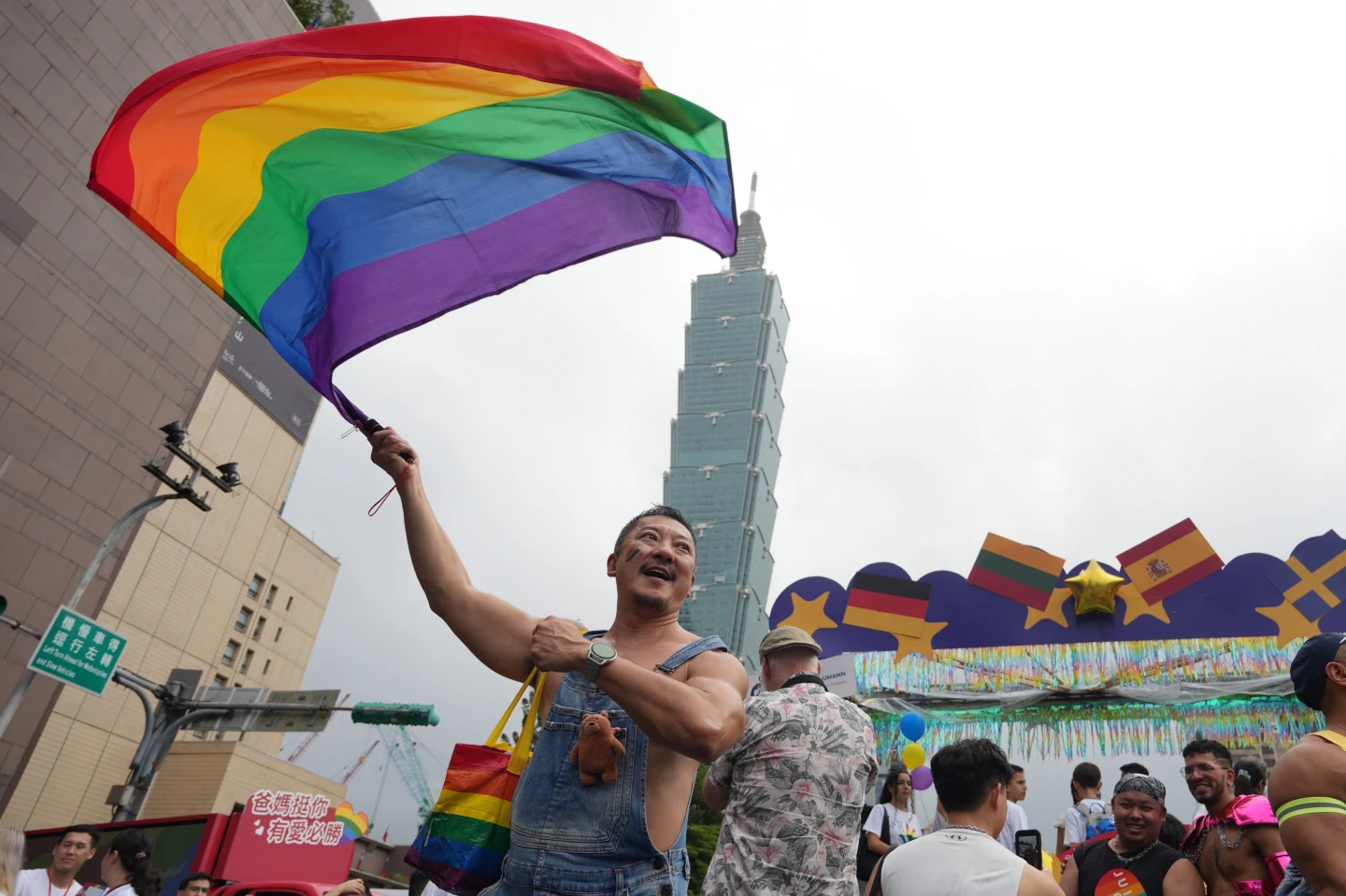 台灣同志遊行今天登場。陳卓邦攝