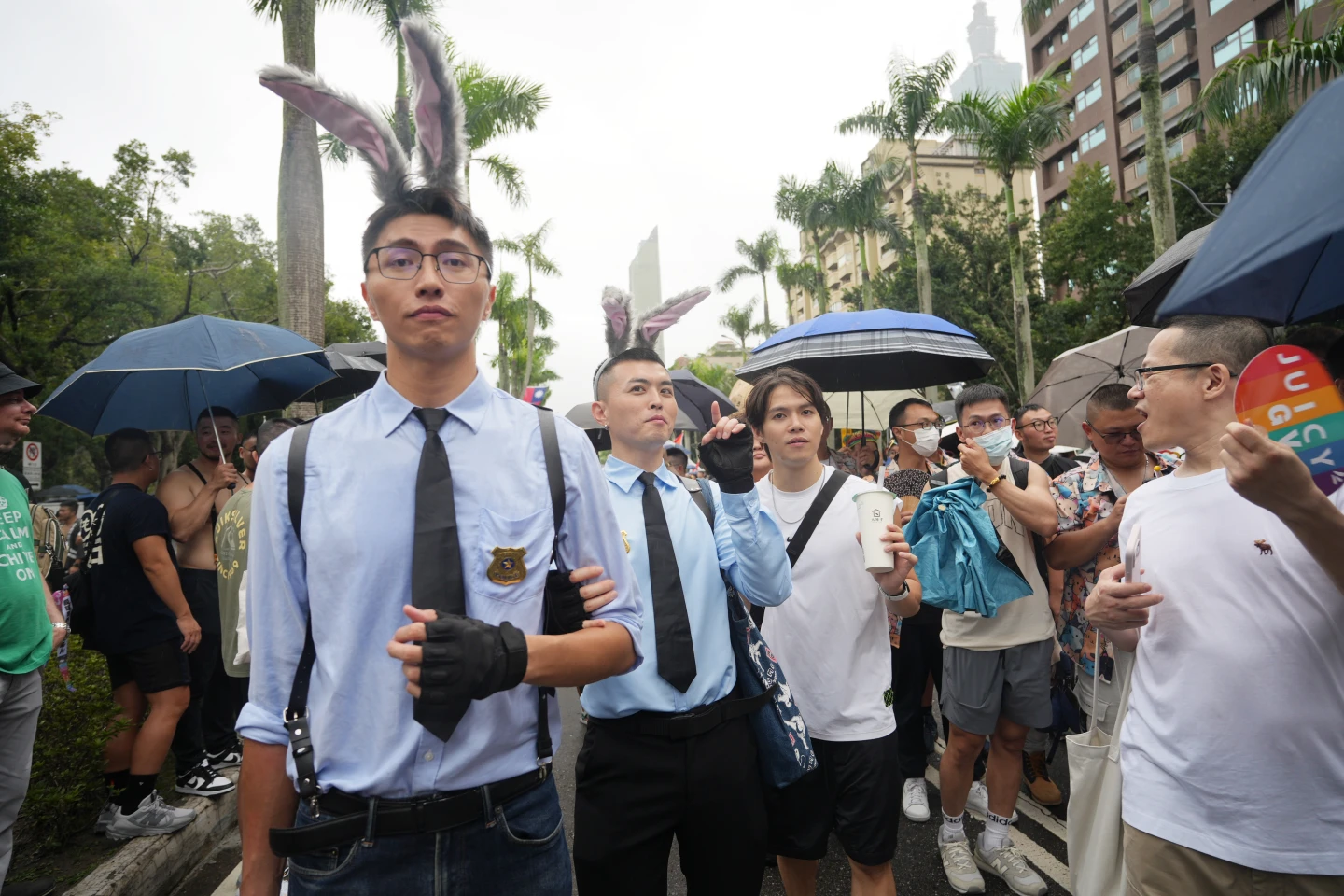 台灣同志遊行今天登場。陳卓邦攝