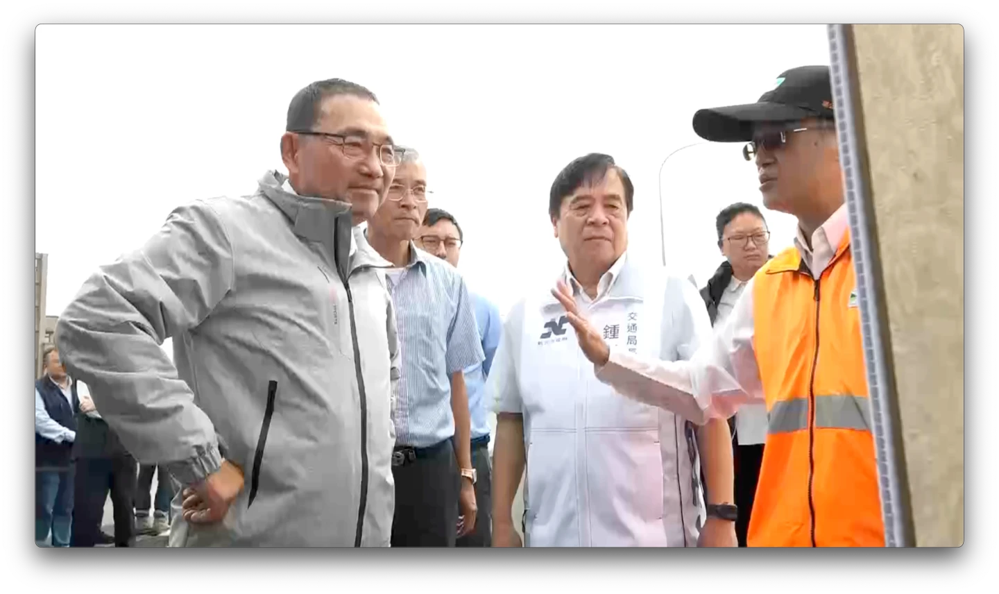 侯友宜指出未來林口到新莊車程約20分鐘。新北市政府提供