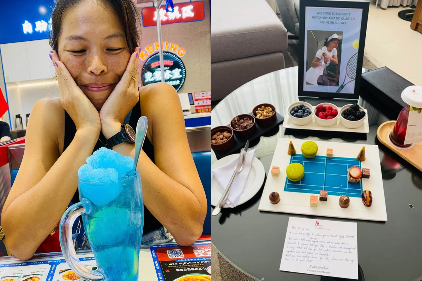 謝氏幽默!五星級飯店迎賓禮像「供桌」 謝淑薇笑:自己都想拿香拜一下