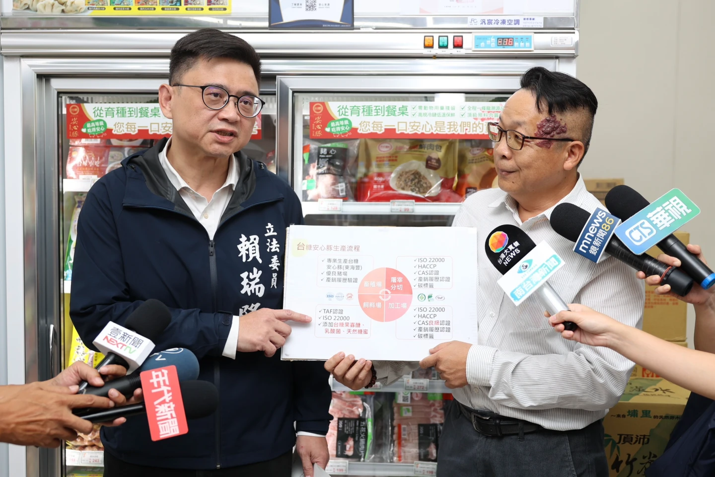 非洲豬瘟衝擊肉品市場 賴瑞隆籲盧秀燕向豬農、國人及台糖三道歉