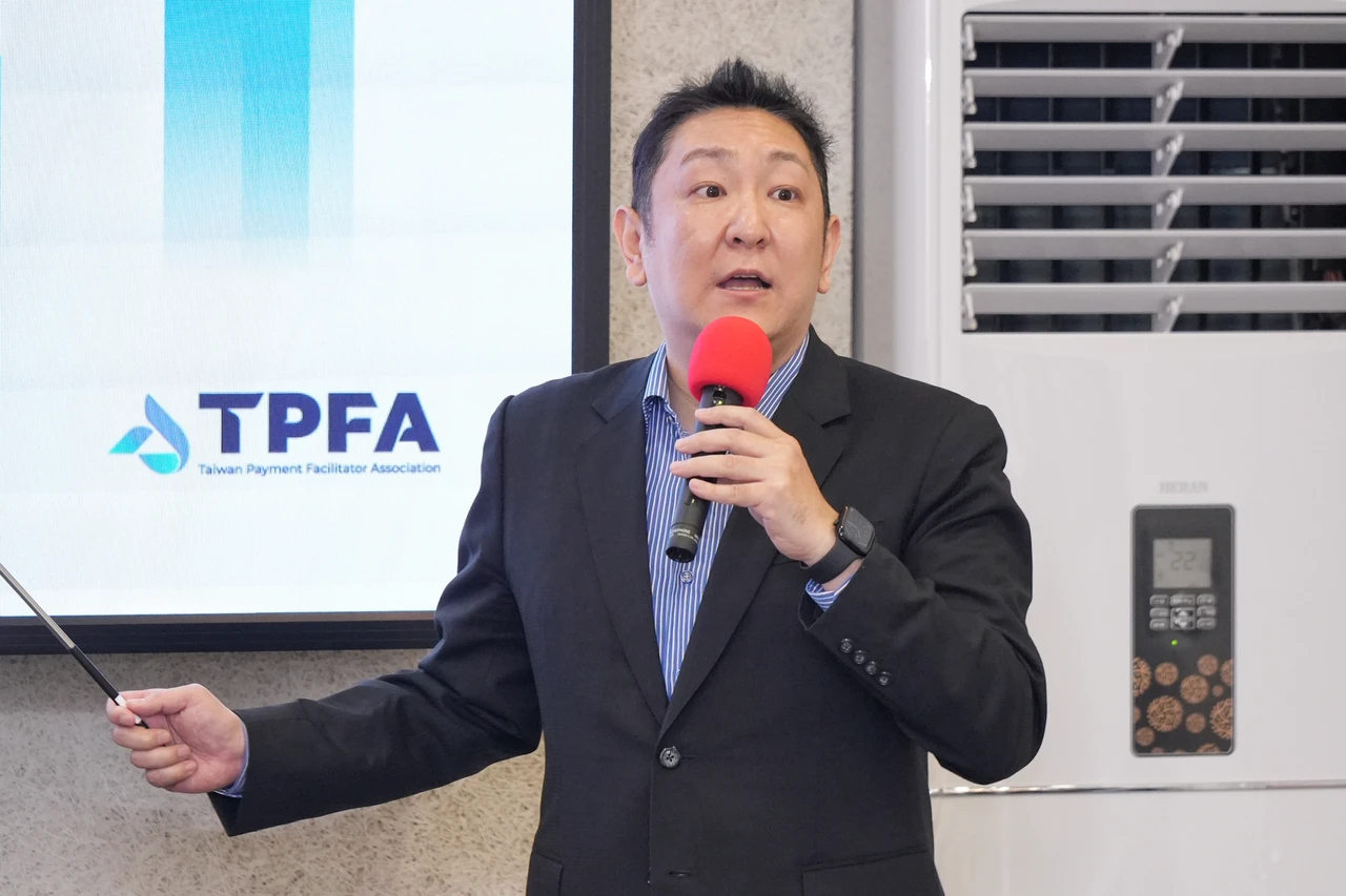 第三方支付服務商業同業公會理事長劉士維。葉志明攝