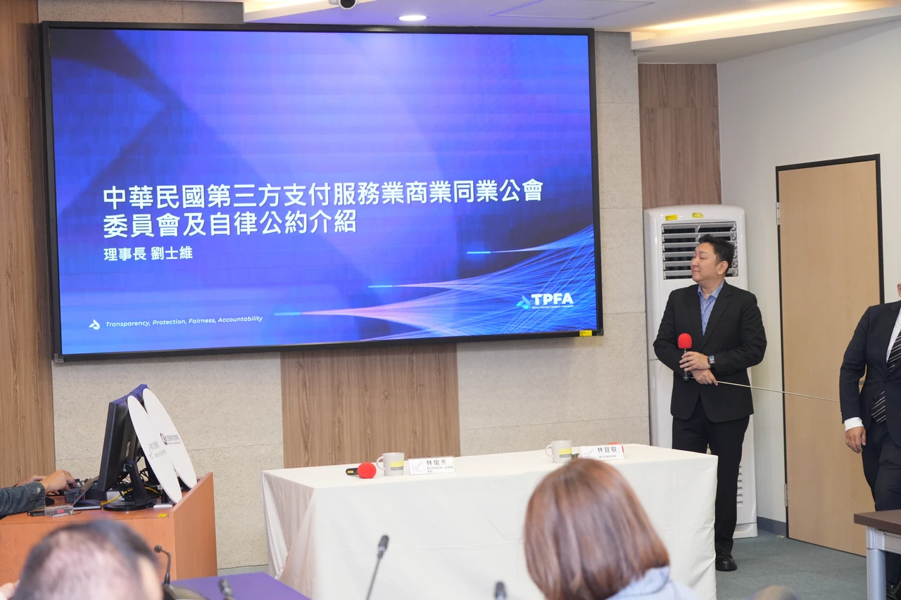第三方支付服務商業同業公會理事長劉士維。葉志明攝