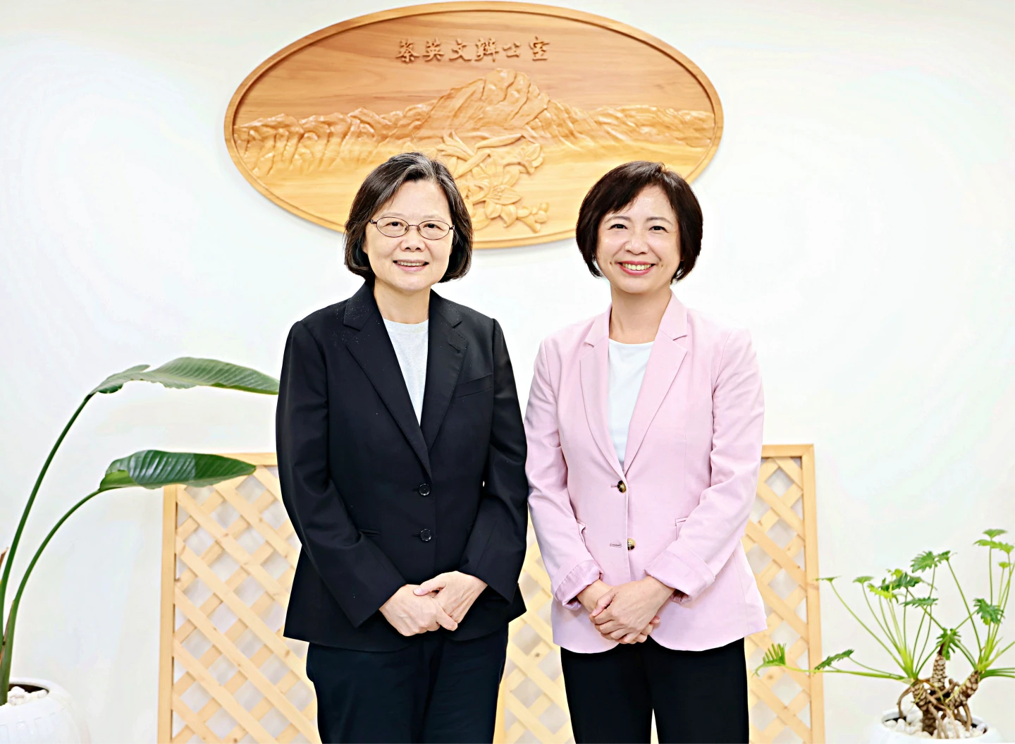 何欣純請益之旅首站找蔡英文 小英親勉:各區平起平坐、未來欣欣向榮