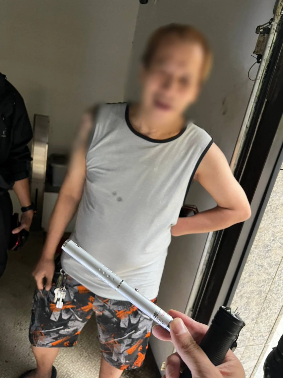 蔡男坦承犯行,辯稱一時好玩。翻攝畫面