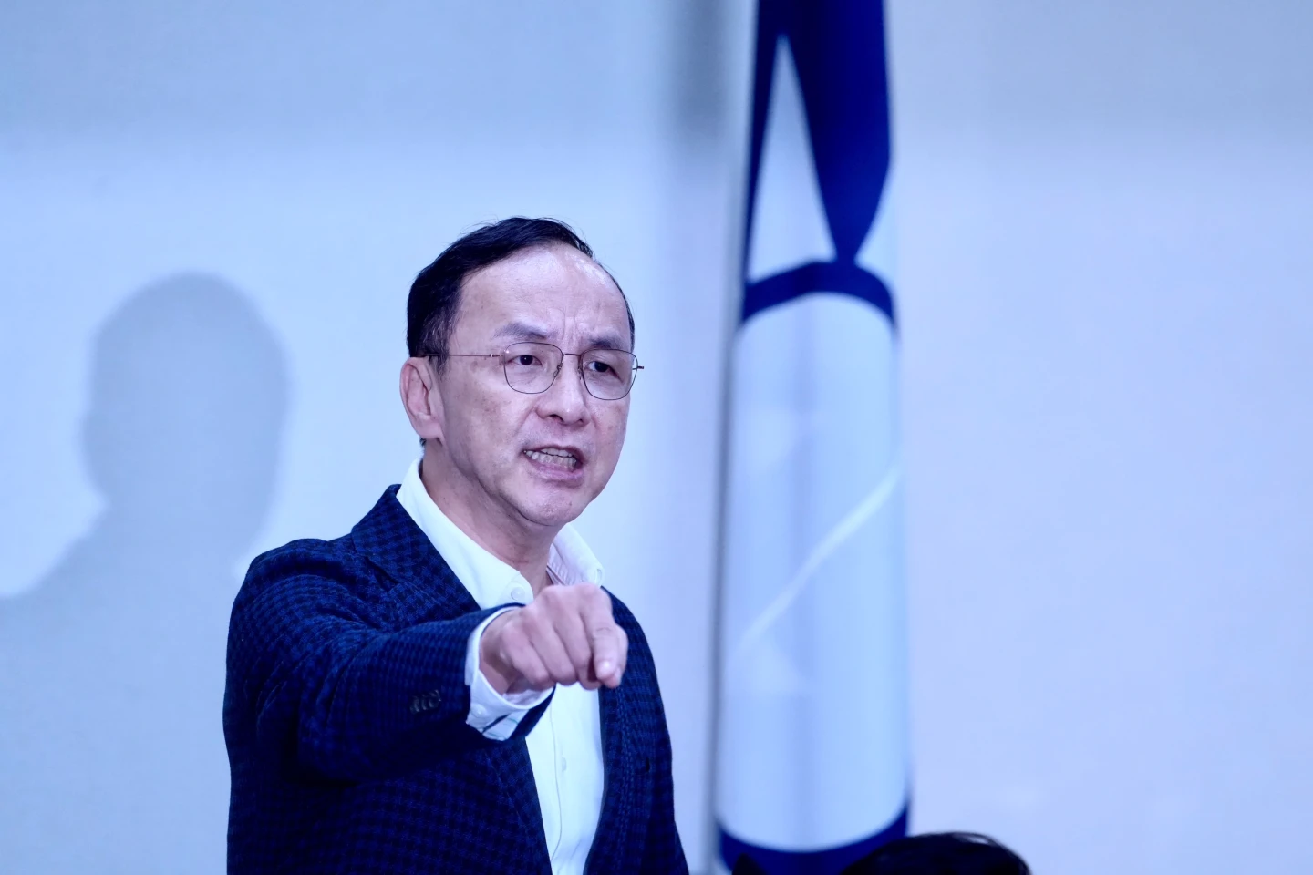 國民黨主席朱立倫今天細數擔任主席的過往。林林攝