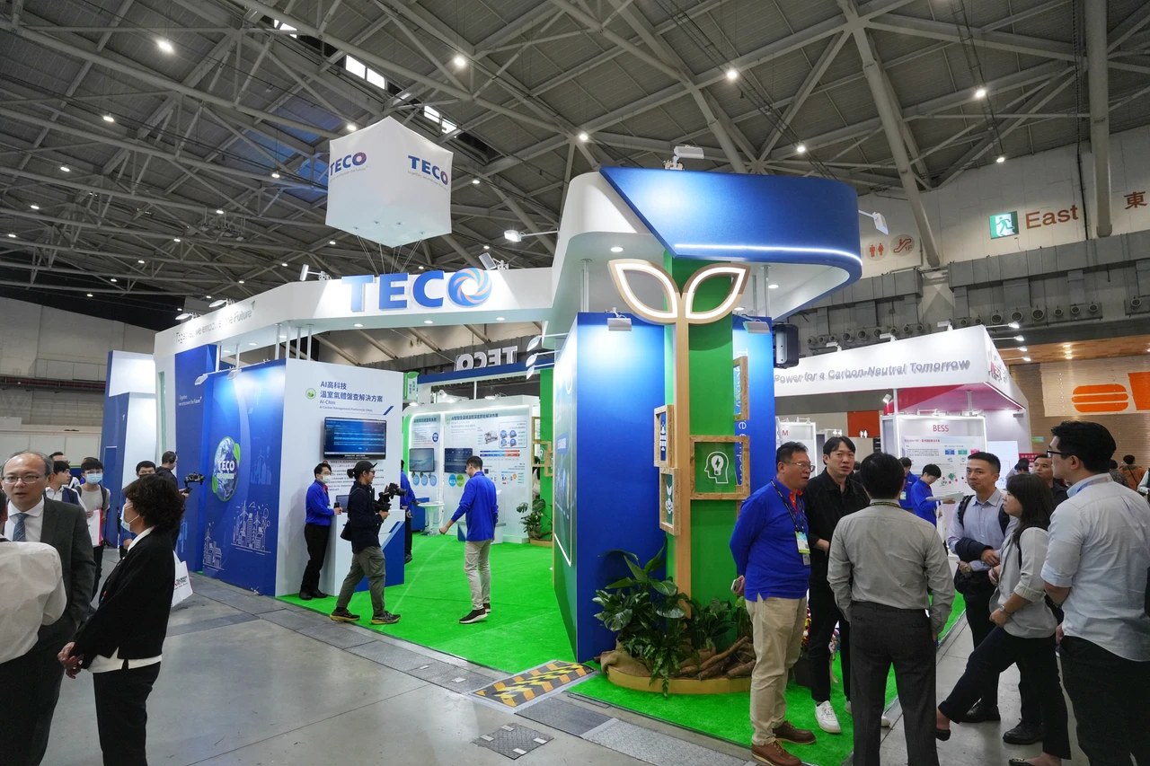 東元參加台灣國際淨零永續展。葉志明攝