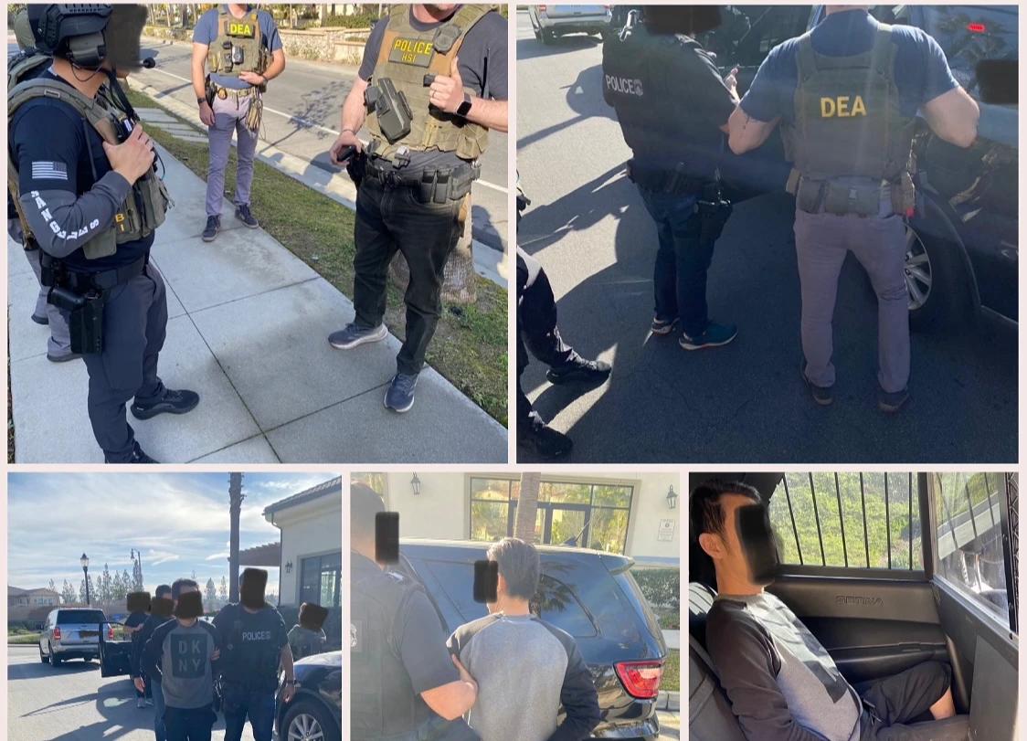 蔡男在美被捕後遭遣返。取自X@DEALOSANGELES