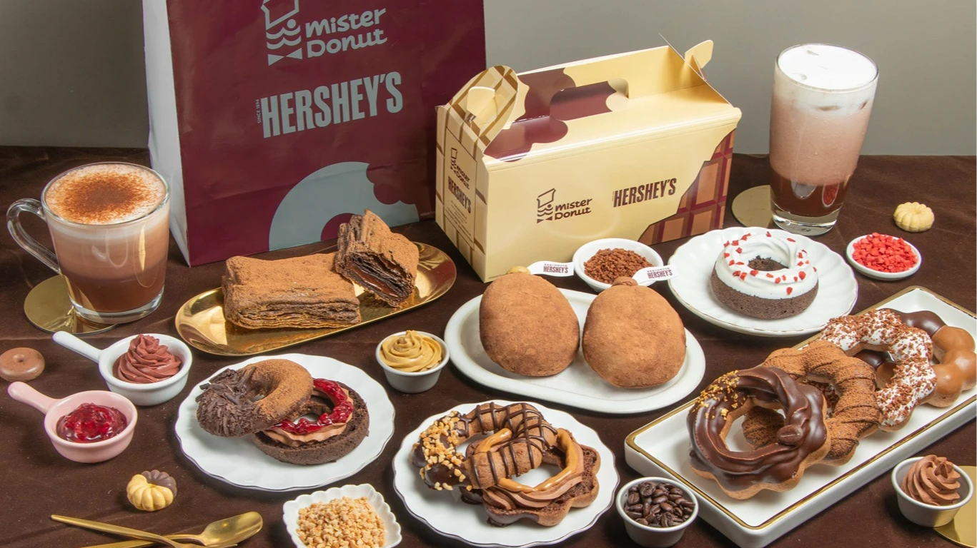 巧克力控衝!Mister DonutXHERSHEY’S可可季登場 限時7天買5送1