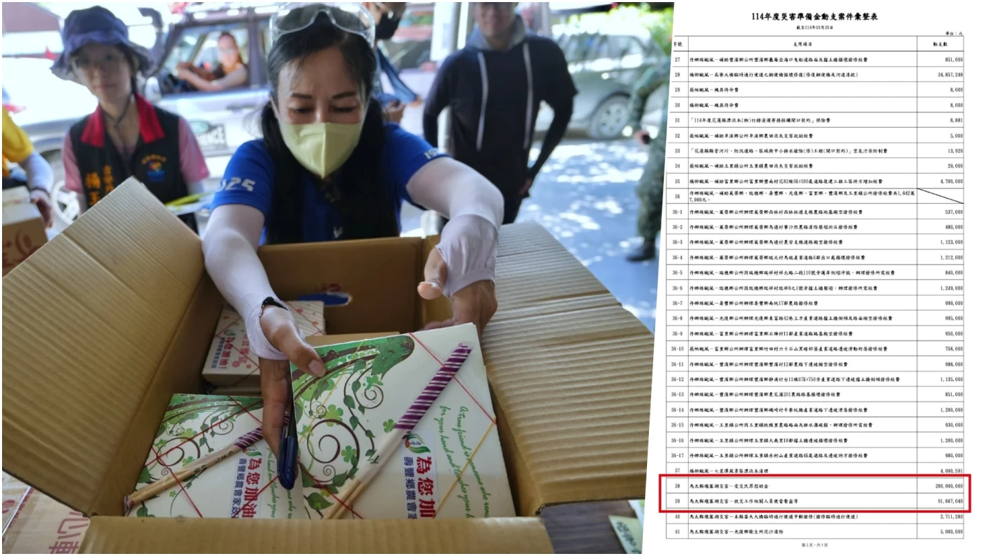 光復救災便當遭爆吃掉近億元 縣府要告了!他秀出表單:要告就來告我