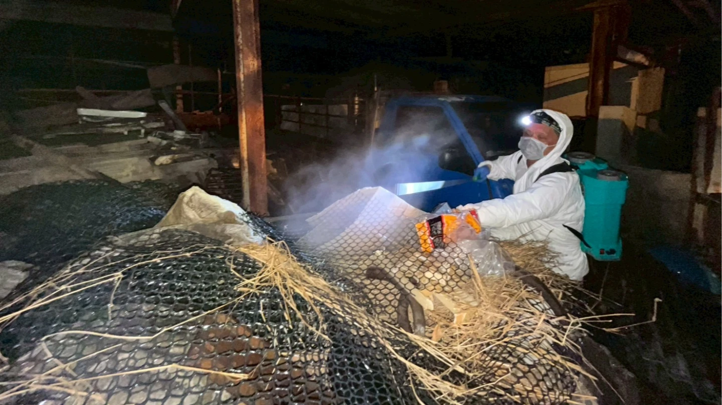 案場堆放大批雜物,國軍動員清除。民眾提供