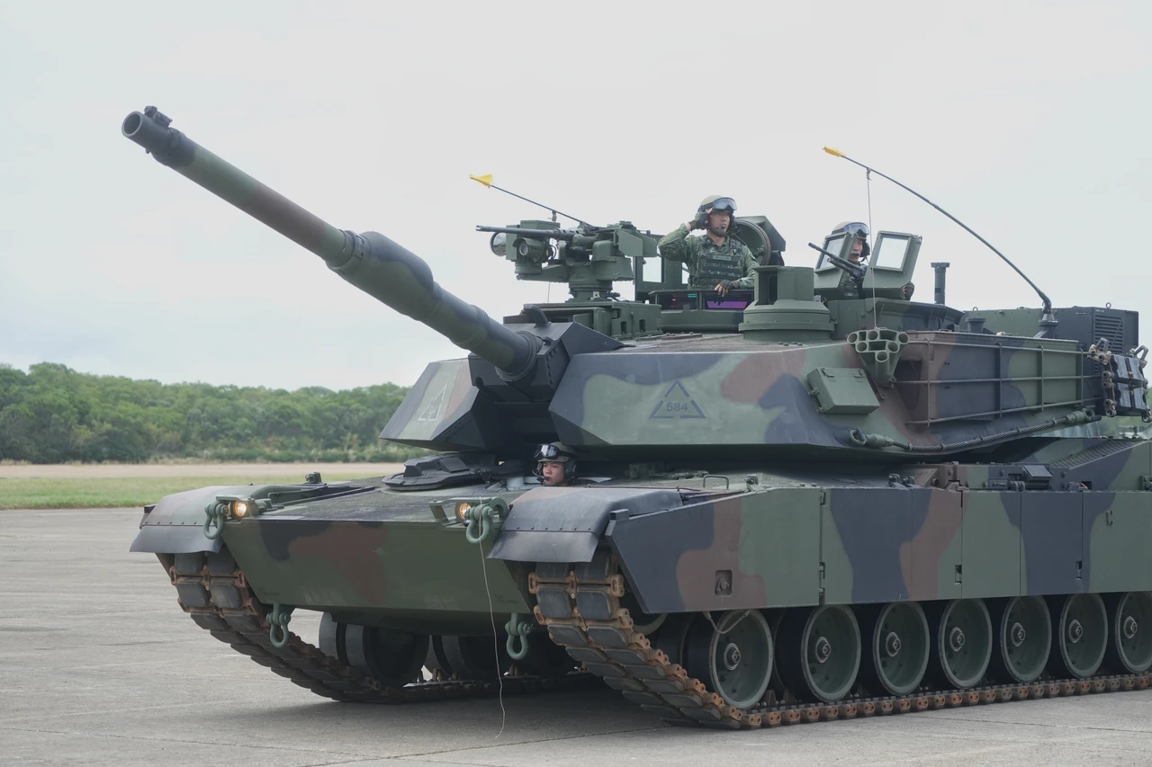 M1A2T戰車成軍典禮。李柏毅攝
