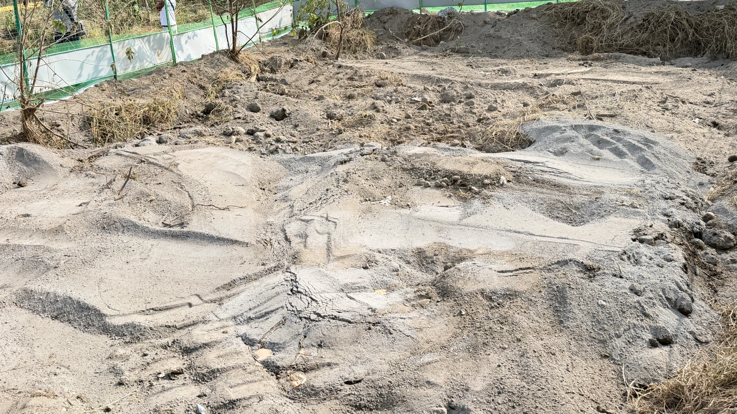 市府強調廚餘掩埋場均依高規進行覆土,底層均有鋪設防水布。資料畫面。王煌忠攝
