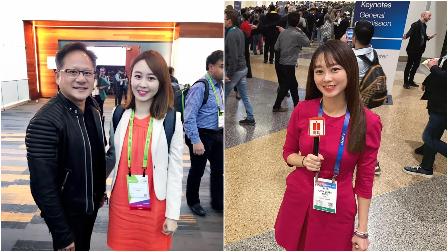 楊智捷曾多次採訪黃仁勳。取自FB@楊智捷