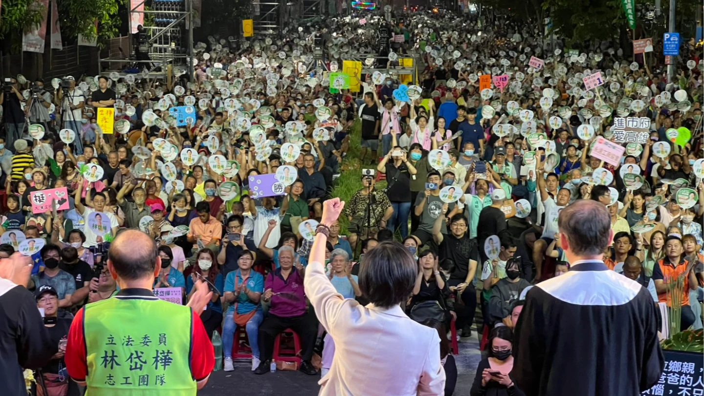 林岱樺造勢晚會喊「民調回答28歲」　黨內轟：違反遊戲規則