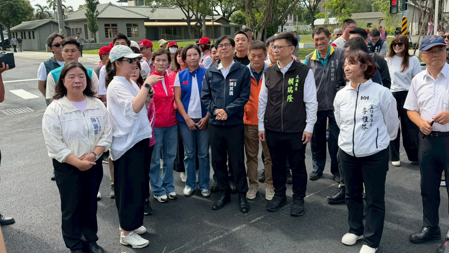 緯六路拓寬完工！左營交通新亮點　陳其邁：打造北高雄生活核心