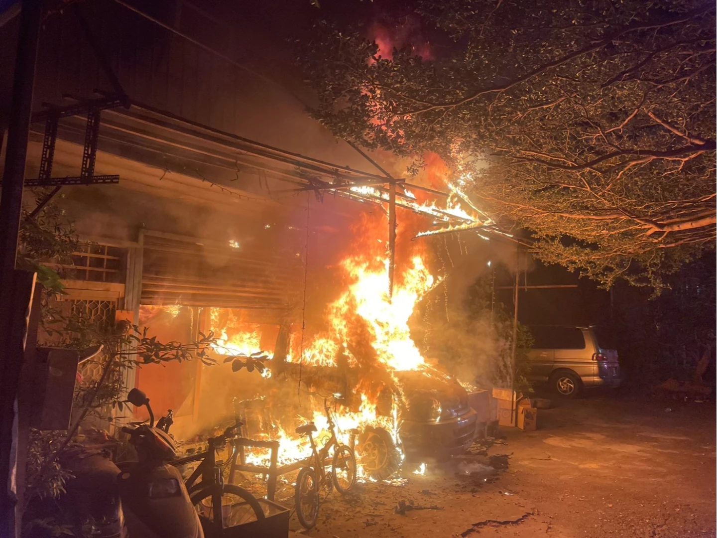 台中惡火噬命！17歲女兒不治　媽媽全身約80%二度燒燙傷