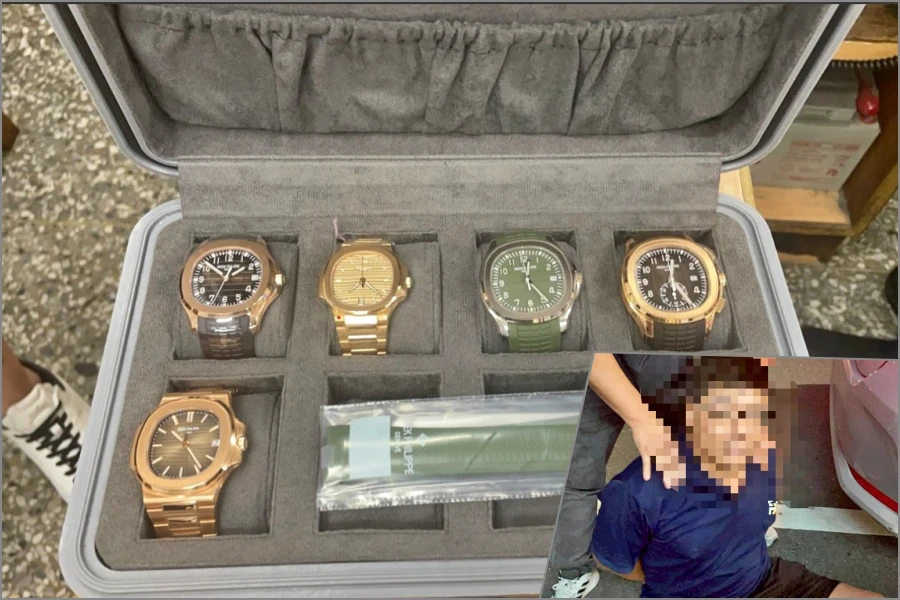 夫妻飯店面交1800萬百達翡麗遭搶！奪電擊棒嚇跑搶匪　7嫌落網4收押