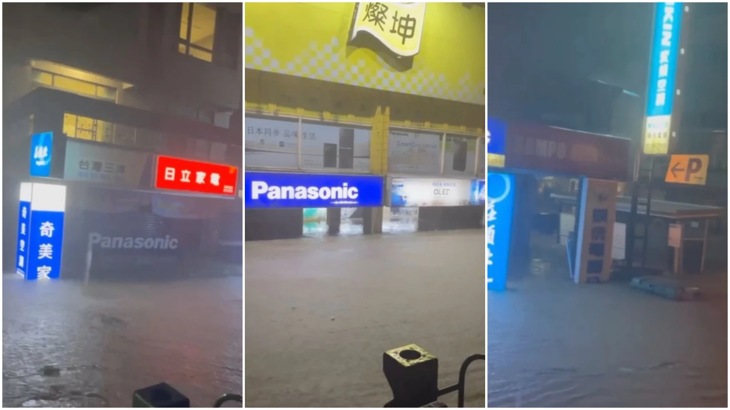鳳凰肆虐！宜蘭蘇澳燦坤水淹半層樓高　慘成「光復2.0」
