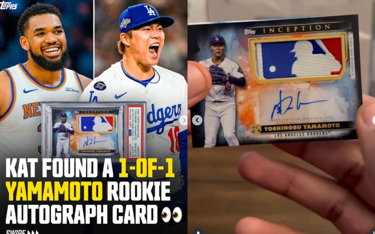 NBA球星抽中全球僅1張山本由伸球員卡！不屑收藏送拍賣「飆破40萬」