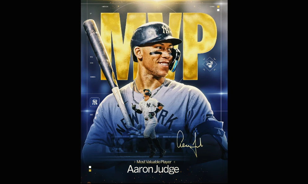 競爭激烈！「法官」賈吉險勝水手重砲20分　生涯第3度奪美聯MVP