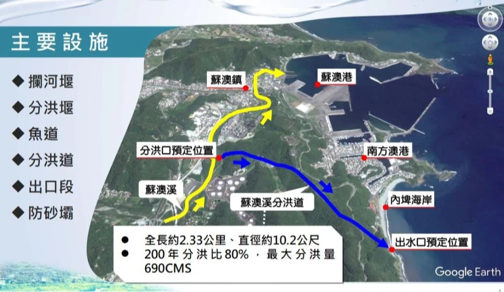 蘇澳溪分洪道工程延宕！　鎮長李明哲：不是中央拖、也不是縣府不做