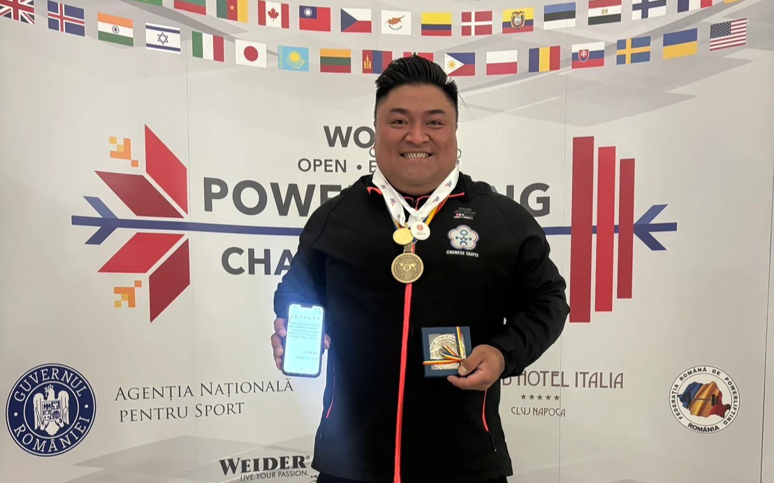 「排灣族大力士」楊森再戰健力世錦賽　個人斬獲1金1銀1銅