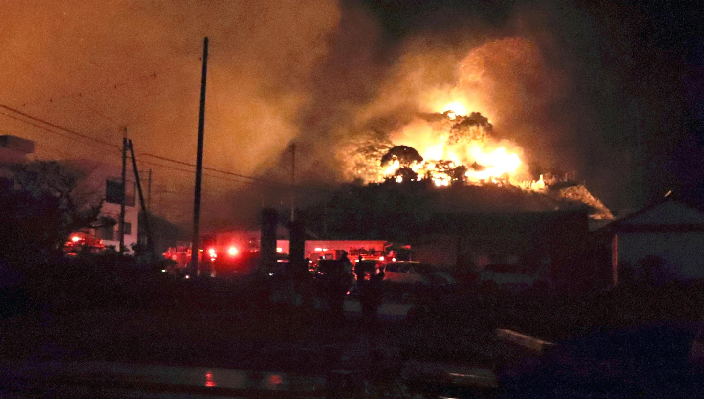 日本九州大分大火延燒逾170棟屋　現場畫面曝烈火駭人！1人失聯