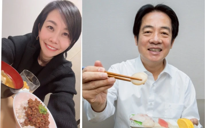 賴清德吃壽司照登日本地鐵、外媒　日議員「魯肉飯加芒果」回敬