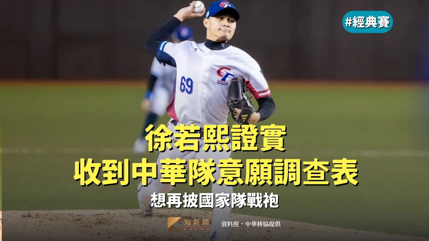 經典賽｜徐若熙證實收到中華隊意願調查表　想再披國家隊戰袍