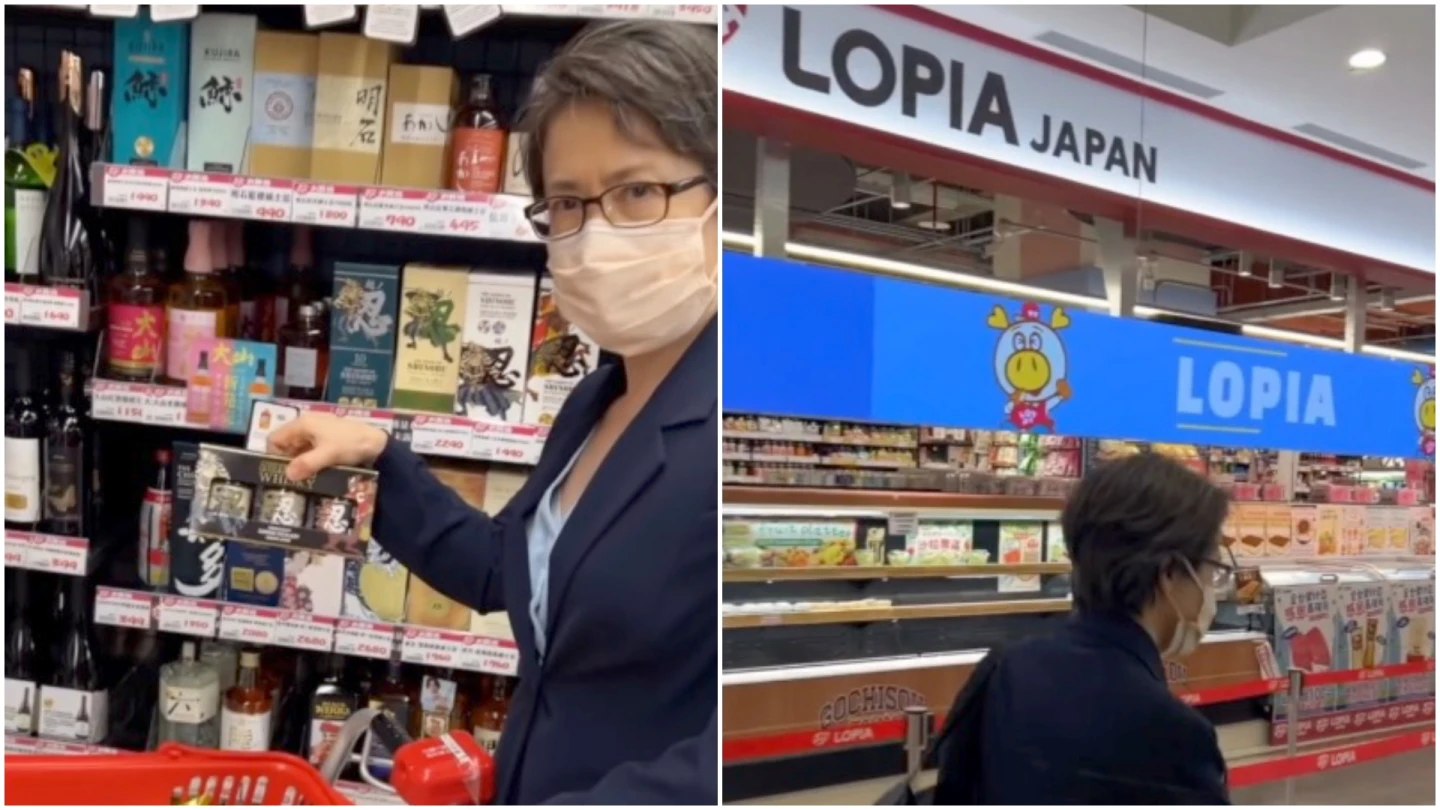 LOPIA感謝祭！「購買台灣豬肉」回饋促銷　蕭美琴現身採買：忍耐很久沒逛了