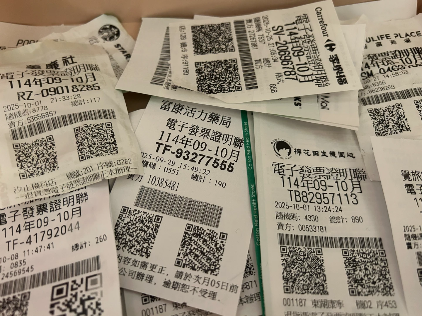 9~10月統一發票千萬特別獎出爐「25834483」