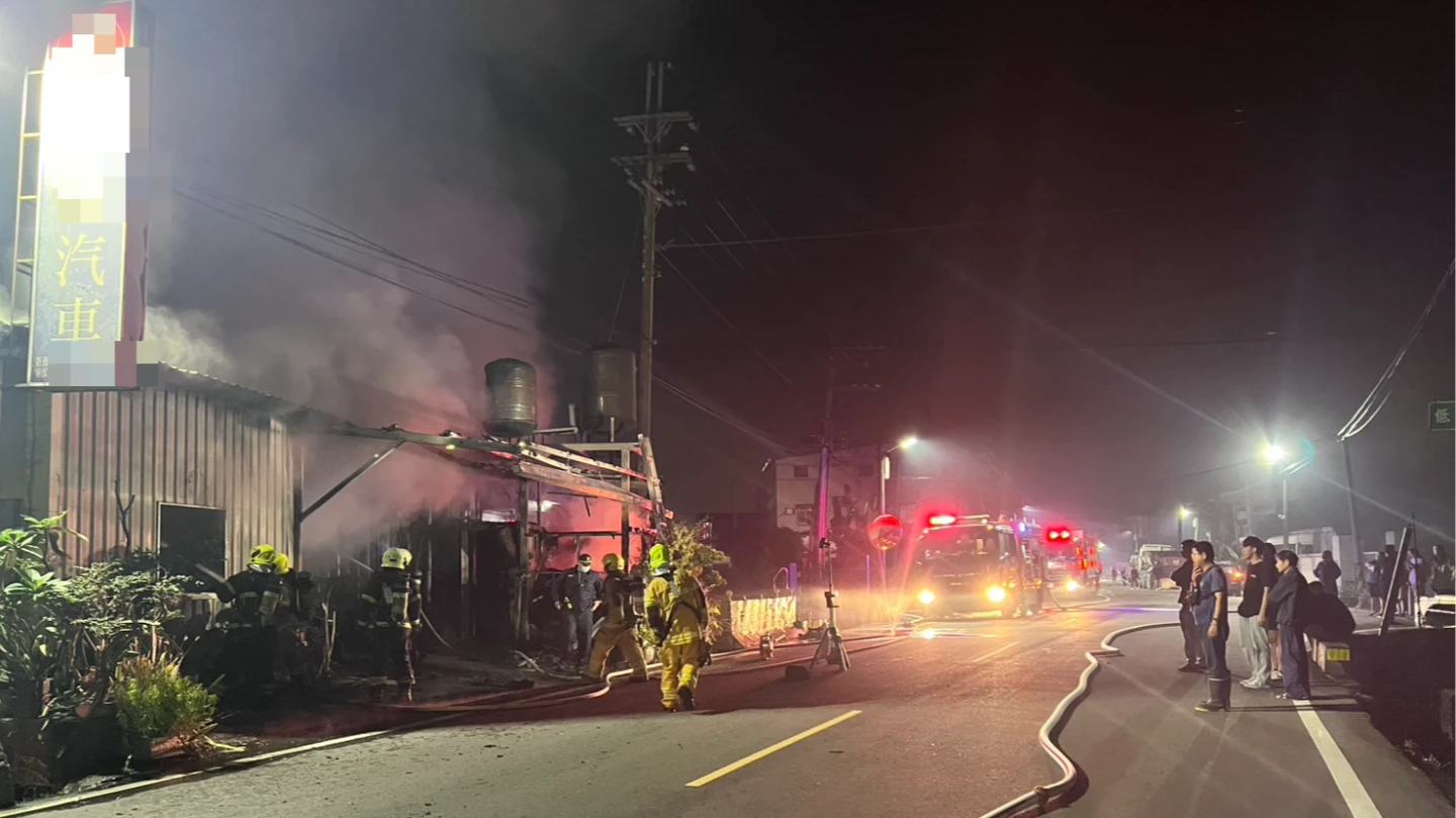 高雄大樹某保養廠深夜火警　負責人之母命喪火窟