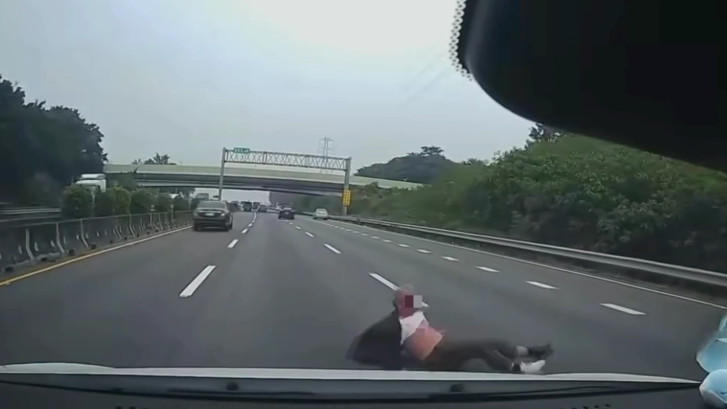 有片｜64歲男國道1號高速跳車內情逆轉　情債＋債務三角糾葛驚魂全紀錄