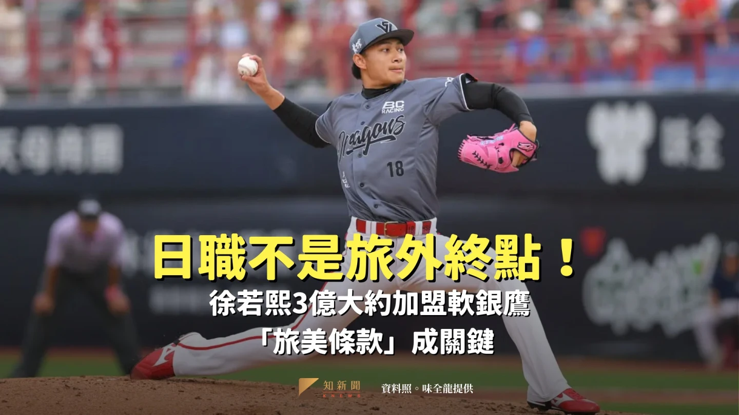 日職不是旅外終點！徐若熙3億大約加盟軟銀鷹　「旅美條款」成關鍵