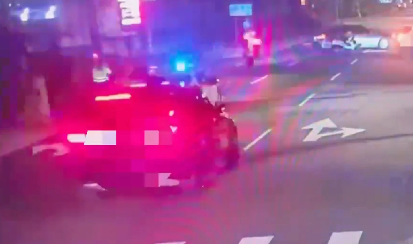 有片｜蕭美琴特勤1日2警車禍　大安警撞轎車骨折送醫！維安車隊短暫受阻